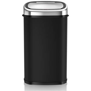 Tower 58L Sensor Bin - Black & Chrome