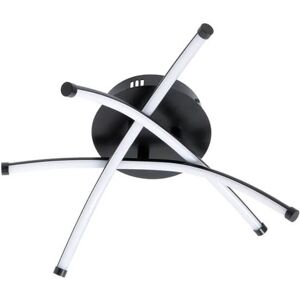 BHS Aalto Cross Arms LED Flush Satin Black Ceiling Light BHS Aalto Cross Arms LED Flush Satin Black Ceiling Light