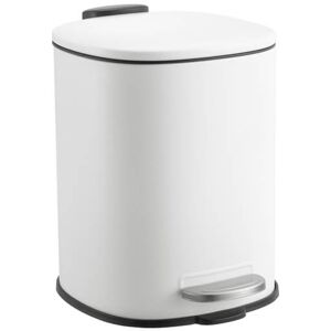 Showerdrape Capri White 3L Bathroom Pedal Bin Showerdrape Capri White 3L Bathroom Pedal Bin