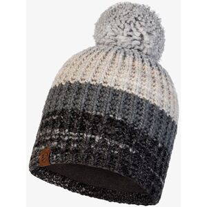 Buff Alina Rusty Grey Knitted & Fleece Band Hat