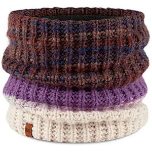 Buff Alina Purple Knit and Fleece Neckwarmer