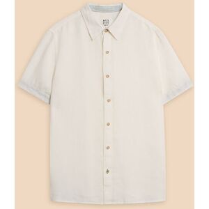 White Stuff Mens Pembroke Short Sleeve Linen Shirt White