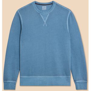 White Stuff Mens Crew Neck Sweatshirt Mid Blue