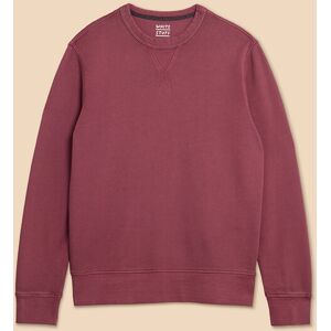 White Stuff Mens Crew Neck Sweatshirt Mid Plum