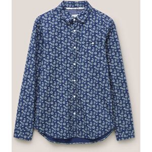 White Stuff Mens Scattered Flower Printed Shirt Dark Navy