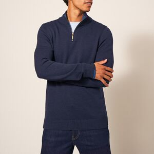 White Stuff Mens Newport Merino Jumper Dark Navy