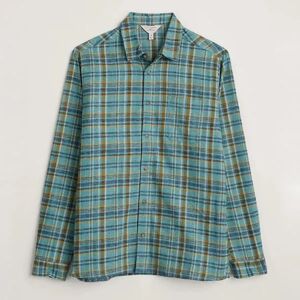 Seasalt Mens Fathomer Checked Shirt Salt Glaze Nettle