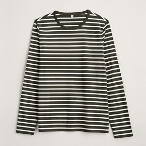 Seasalt Mens Sailor Shirt Breton Woodland Chalk