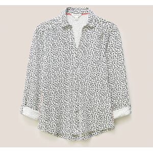White Stuff Annie Jersey Shirt Ivory Multi Size 8 White Stuff Annie Jersey Shirt Ivory Multi Size 8