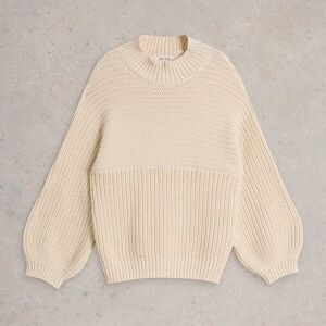 White Stuff Marley Mix Cotton Jumper Pale Ivory Size 20 White Stuff Marley Mix Cotton Jumper Pale Ivory Size 20