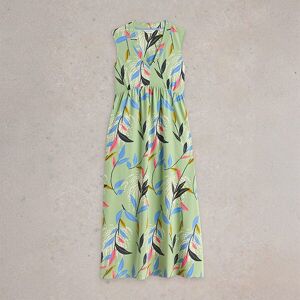 White Stuff Archer Jersey Maxi Dress Green Multi Size 10 White Stuff Archer Jersey Maxi Dress Green Multi Size 10