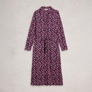 White Stuff Annie Jersey Shirt Dress Pink Multi Size 14 White Stuff Annie Jersey Shirt Dress Pink Multi Size 14