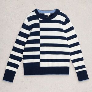 White Stuff Katie Stripe Jumper Navy Multi Size 20 White Stuff Katie Stripe Jumper Navy Multi Size 20