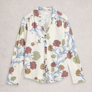 White Stuff Annie Jersey Shirt Ivory Multi Size 14 White Stuff Annie Jersey Shirt Ivory Multi Size 14