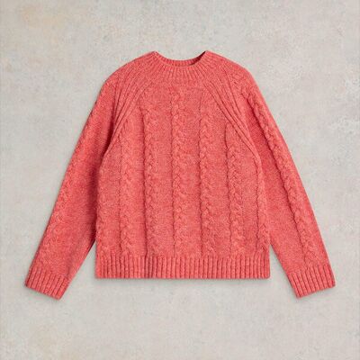 White Stuff Cleo Jumper Coral Size 16 White Stuff Cleo Jumper Coral Size 16