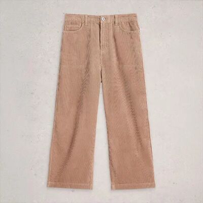 White Stuff Tia Cord Wide Leg Crop Trousers Light Natural Size 18 White Stuff Tia Cord Wide Leg Crop Trousers Light Natural Size 18