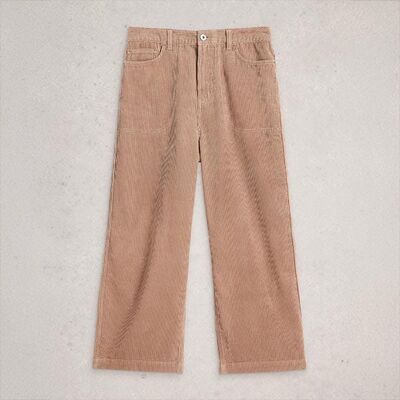 White Stuff Tia Cord Wide Leg Crop Trousers Light Natural Size 20 White Stuff Tia Cord Wide Leg Crop Trousers Light Natural Size 20