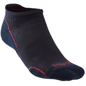 Bridgedale Mens Hike Ultra Light T2 Merino Performance Low Socks Navy/Red