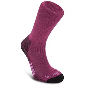 Bridgedale Womens Hike Lightweight Merino Performance Boot Socks Berry