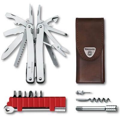 Victorinox Swiss Tool Spirit X Plus Ratchet with Leather Pouch Victorinox Swiss Tool Spirit X Plus Ratchet with Leather Pouch