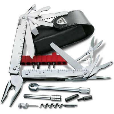 Victorinox Swiss Tool X Plus Ratchet with Leather Pouch Victorinox Swiss Tool X Plus Ratchet with Leather Pouch