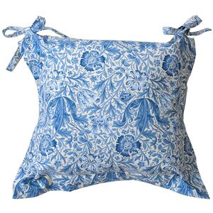 William Morris Blue Compton Oxford Seat Pad