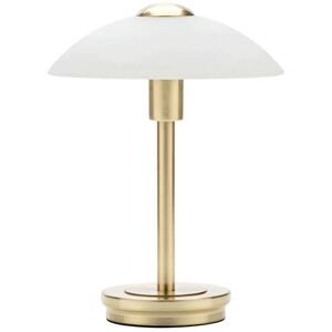 BHS Archie Satin Brass and Alabaster Touch Lamp BHS Archie Satin Brass and Alabaster Touch Lamp