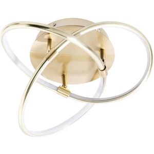 BHS Eero Knotted LED Flush Satin Brass Ceiling Light BHS Eero Knotted LED Flush Satin Brass Ceiling Light