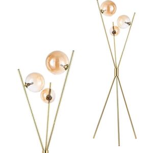 BHS Lincoln Satin Brass Tripod Floor Lamp BHS Lincoln Satin Brass Tripod Floor Lamp