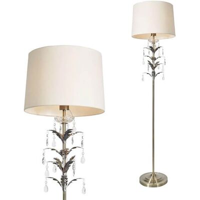 BHS Lighting Paisley Floor Lamp - Antique Brass/Champagne BHS Lighting Paisley Floor Lamp - Antique Brass/Champagne