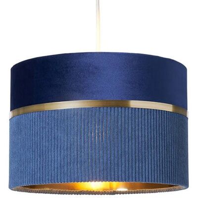 BHS Violet 30cm Blue Mixed Fabric Easyfit Shade BHS Violet 30cm Blue Mixed Fabric Easyfit Shade
