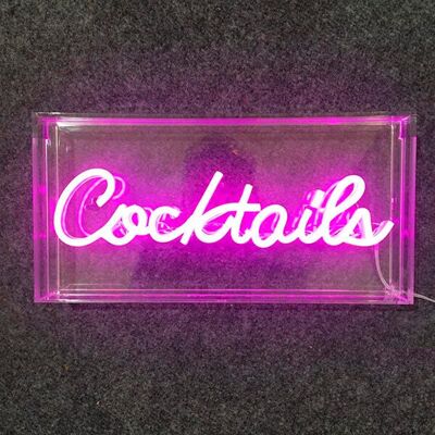 Amber Bright - Cocktails Neon Wall Light - Pink - USB - Wall light Amber Bright - Cocktails Neon Wall Light - Pink - USB - Wall light