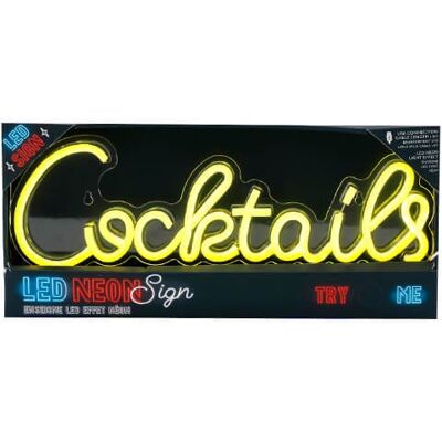 SiL 42cm Cocktails Neon Sign SiL 42cm Cocktails Neon Sign