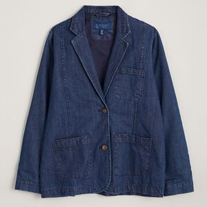 Seasalt Willow Carr Blazer Mid Indigo Wash