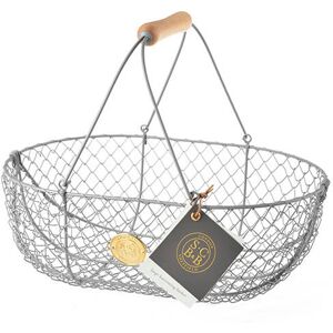 Burgon & Ball Sophie Conran Large Harvest Basket Grey