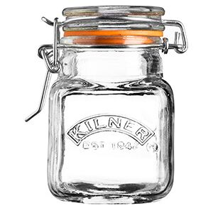 Kilner Clip Top Spice Jar Square 70ml Set Of 12