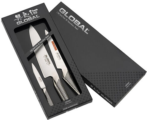 Global G-21138 3 Piece Kitchen Knife Set