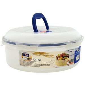 Lock & Lock 5.5 Litre Round Cake Box With Tray & Carry Handle