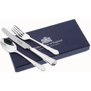 Arthur Price Of England 18/10 Stainless Steel Dubarry Design Childrens 3 Piece Cutlery Gift Box Set