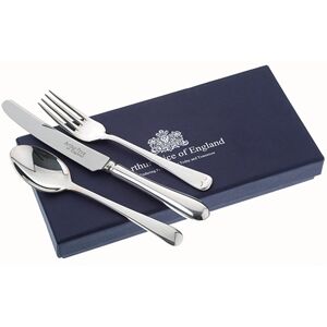 Arthur Price Of England Silver Plated Old English Design Childrens 3 Piece Cutlery Gift Box Set