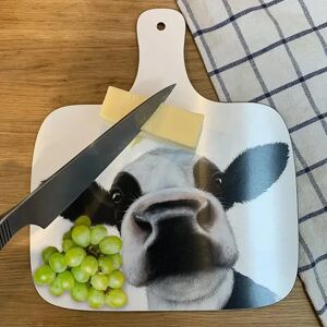 Lucys Farm Lucy's Farm Silly Friesian Moo Cow Design Large Chopping Board