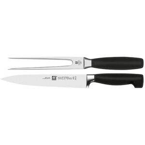 ZWILLING Four Star 2 Piece Knife Set - Carving Knife & Fork ZWILLING Four Star 2 Piece Knife Set - Carving Knife & Fork