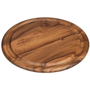 Tala Round Lacquered Acacia Board with Groove Tala Round Lacquered Acacia Board with Groove