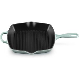 Le Creuset Signature Sea Salt Cast Iron 26cm Square Grillit - Cast Iron Grill Pan Le Creuset Signature Sea Salt Cast Iron 26cm Square Grillit - Cast Iron Grill Pan