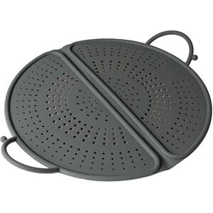 Kuhn Rikon 30cm Silicone Grey Foldable Splatter Guard Kuhn Rikon 30cm Silicone Grey Foldable Splatter Guard