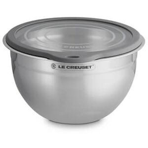 Le Creuset Stainless Steel 23cm Mixing Bowl with Glass Lid Le Creuset Stainless Steel 23cm Mixing Bowl with Glass Lid