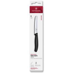Victorinox Swiss Classic Black 11cm Straight 6 Piece Table Knife Box Set Victorinox Swiss Classic Black 11cm Straight 6 Piece Table Knife Box Set