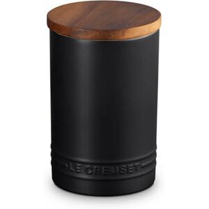 Le Creuset Signature Satin Black Stoneware 770ml Storage Jar Le Creuset Signature Satin Black Stoneware 770ml Storage Jar