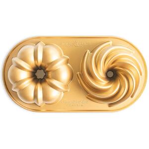 Nordic Ware Gold Classic Duet Bundt Pan Nordic Ware Gold Classic Duet Bundt Pan