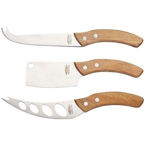Artesa 3 Piece Cheese Knife Set Wooden Handle Artesa 3 Piece Cheese Knife Set Wooden Handle